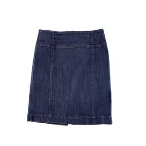Anne Klein Indigo Denim Midi Skirt